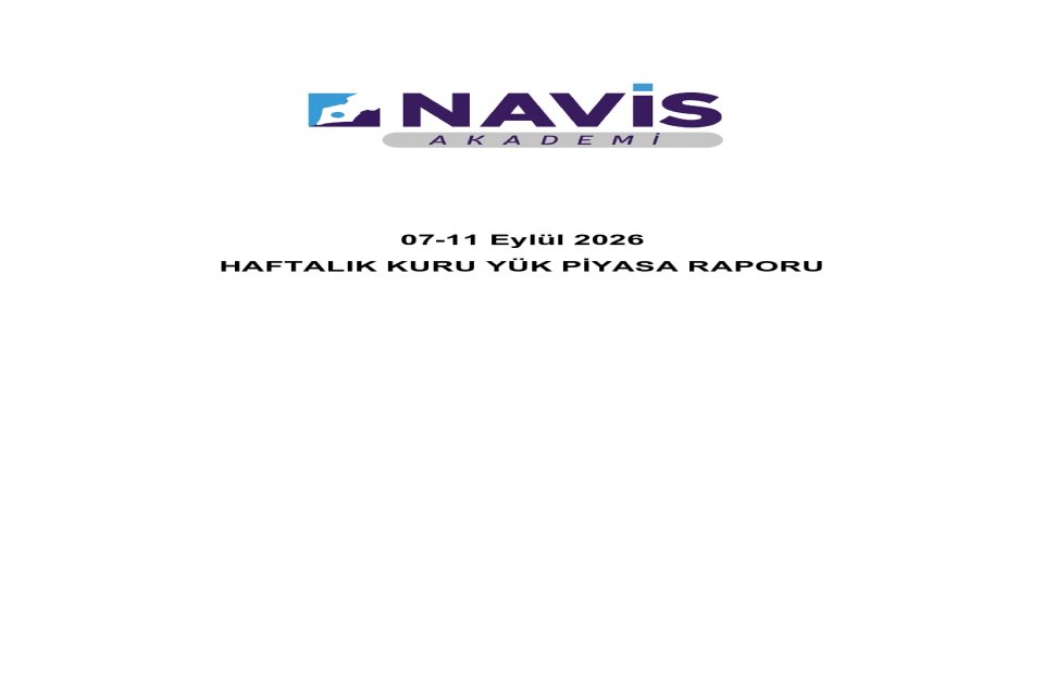 Haftalık Kuru Yük Piyasası Raporu 07-11 Eylül 2026